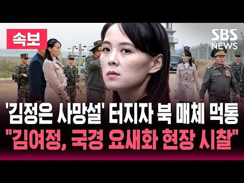'김정은 사망설' 터진 뒤 북한 매체들 집단 장애.."김여정, 국경 요새화 현장 시찰" 북한 공개한 사진 / SBS 실시간 라이브