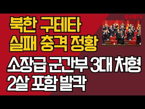북한 구테타 실패 충격 정황/소장급 군간부 3대 처형, 2살 포함 /강신업 TV
