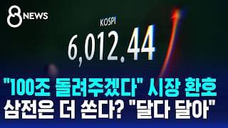 하닉 '100조' 역대급 주주환원..삼전은 더 쏜다? "달다 달아" / SBS 8뉴스
