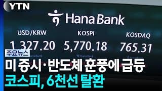 미 증시·반도체 훈풍에 급등...코스피, 6천선 탈환 / YTN