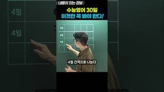 수능영어 30일! 이것만 꼭 봐야 한다!
