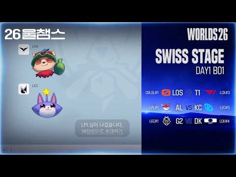 희비 교차 | SWISS Day1│2026 Worlds│울챔스 하이라이트