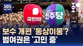 보수 개편 '동상이몽'? 범여권은 '고민 중' / 여담야담 / SBS / 주영진의 뉴스브리핑