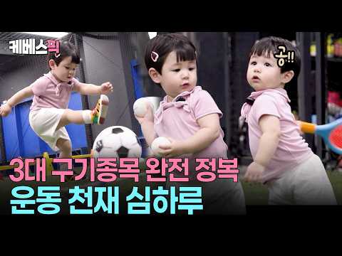 ‘어디서.. 국대 냄새 안나요…?” 🎾 공 다루는 솜씨가 제법인 심하루 #슈퍼맨이돌아왔다 ㅣ KBS 260826 방송