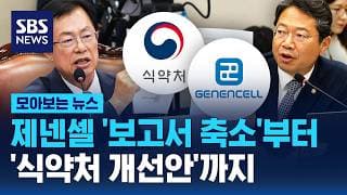 제넨셀 '보고서 축소'부터 '식약처 개선안'까지 / SBS / 모아보는 뉴스