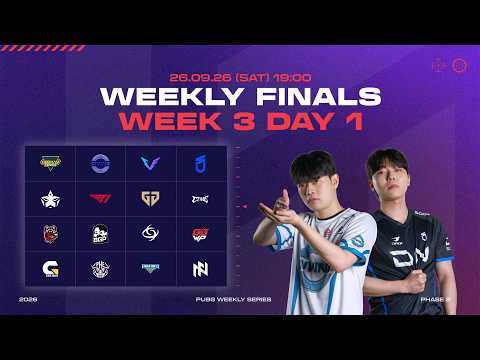 위클리 파이널 WEEK 3 DAY 1 ⎮ 2026 PWS [배틀그라운드] [배그]