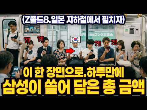 일본 지하철에서 이걸 꺼내자..삼성의 폴더블폰 대박 / 일본 아이폰 사용자들 난리난 이유