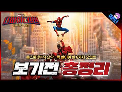 ≪스파이더맨: 브랜드 뉴 데이≫ 보기 전 3부작 완전 총정리 + 6가지 핵심 포인트 분석