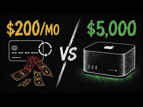 Mac Studio vs $200/Month For AI: Which Is Worth It?
