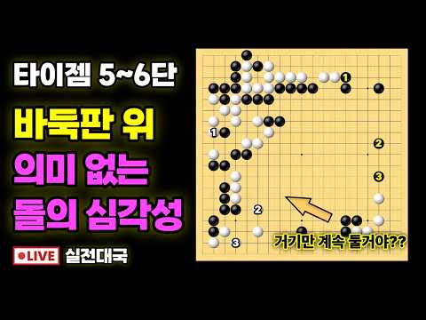 실전대국해설 - 의미 없는 돌이 쌓이면 생기는 일