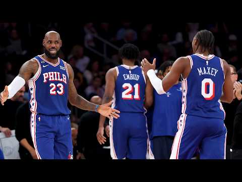 '필라델피아 공식 데뷔전', 이게 르브론이 개막전을 진행하는 방식이죠 | NBA 필라델피아 VS 뉴욕